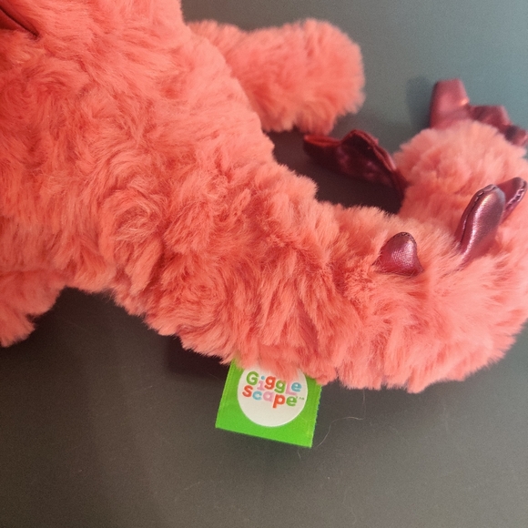Gigglescape Red Dragon Plush NWT Super Soft Fuzzy New Stuffed Animal Valentine's - Picture 10 of 14